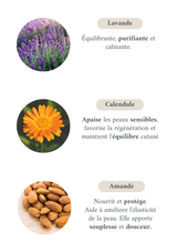 Huile nettoyante calendule et lavande