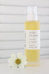 Huile de corps - amande et vanille | multi-usage