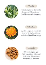 Huile de corps amande et vanille | multi-usage