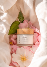 Crème visage - Rose et beurre de Karité